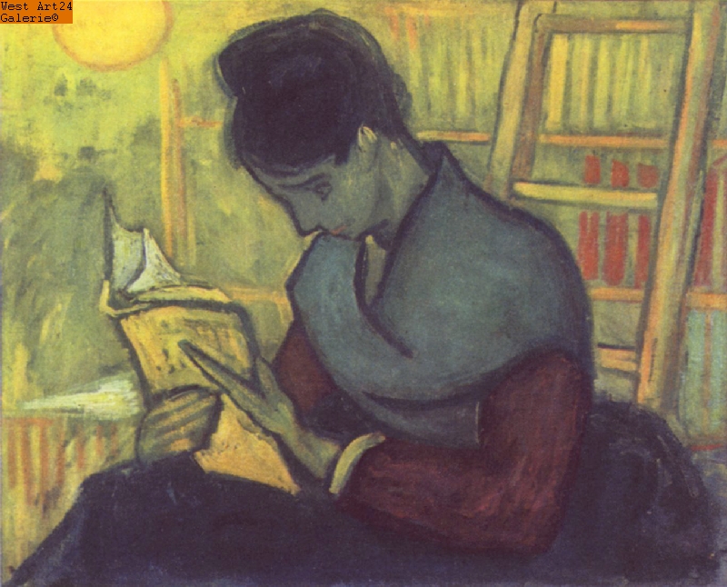 Die Romanleserin nach van Gogh Gemäldeimitation